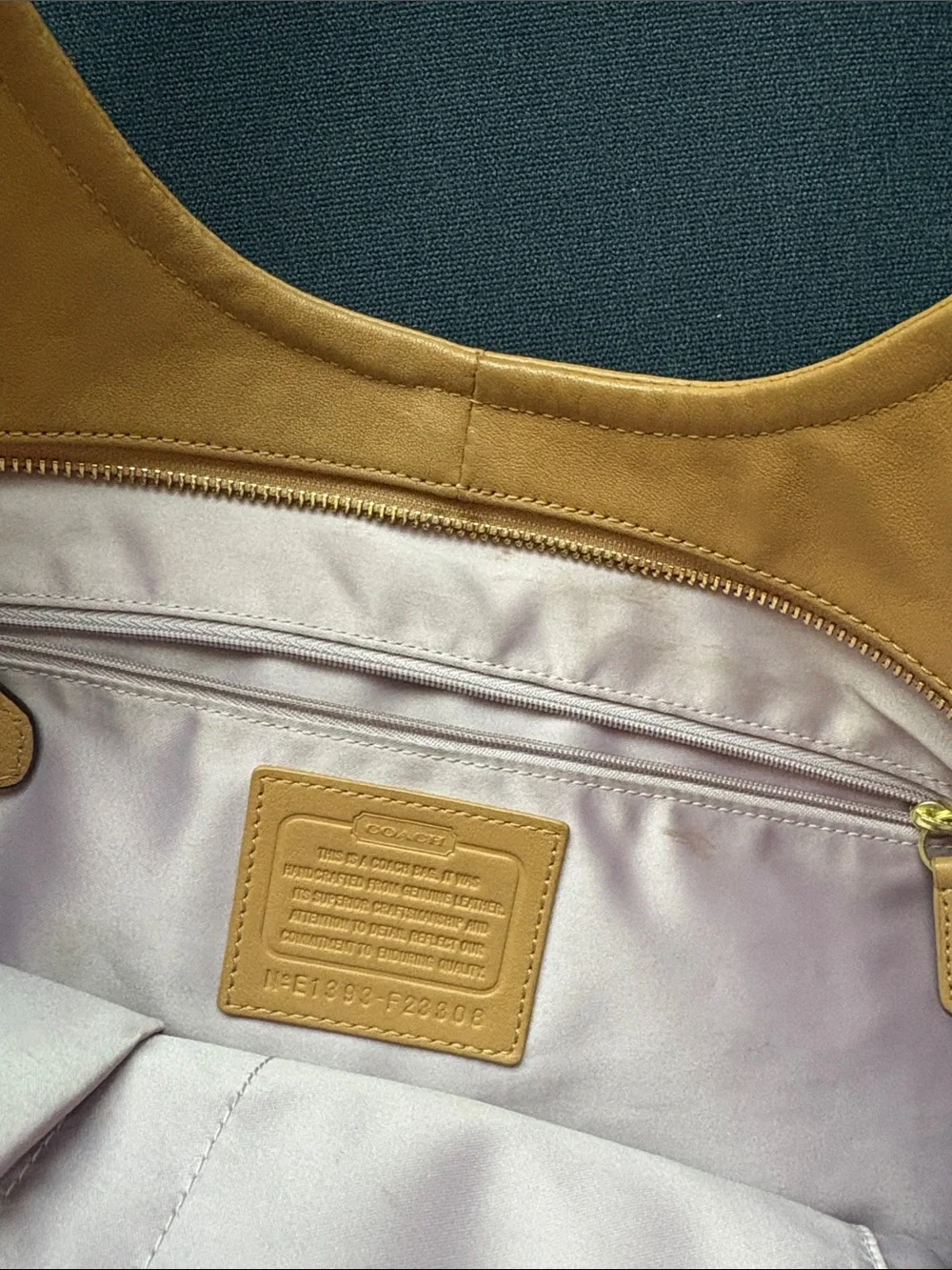 Coach Caramel Leather Shoulder Tote
